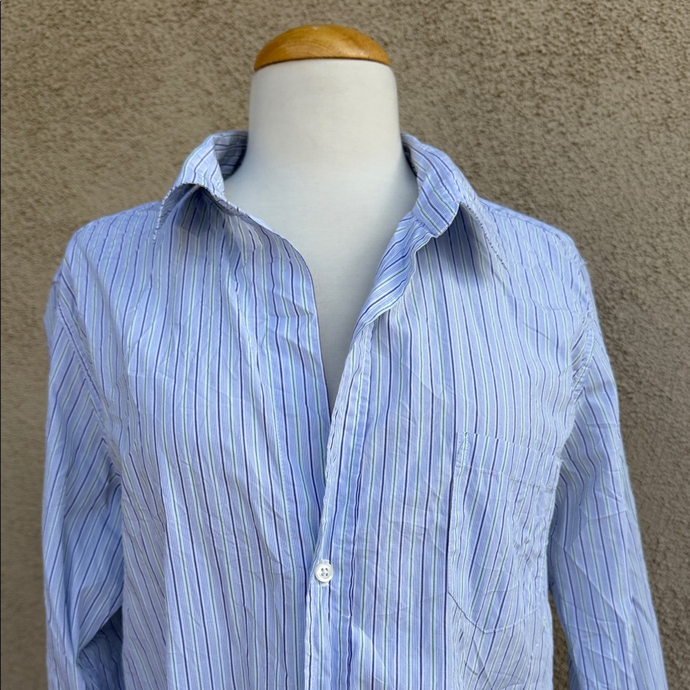 Frank & Eileen Light Blue Striped Shirt - Picture 2 of 9